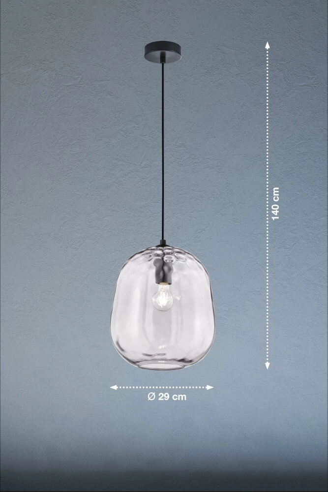 Glazen hanglamp Bretagne Ø 29cm Fischer & Honsel 4003694607568