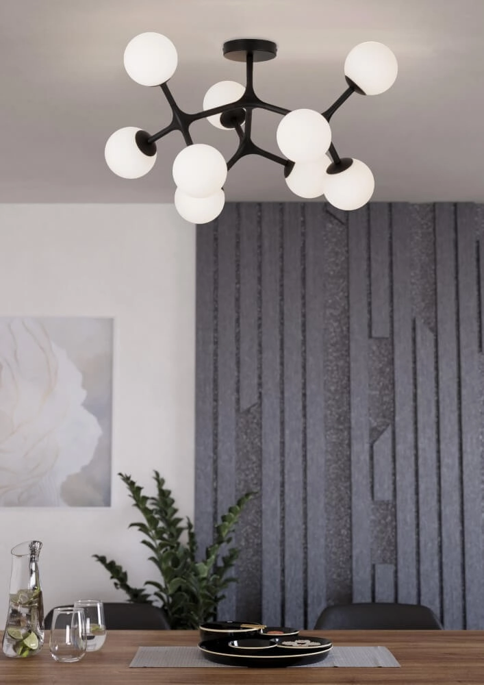 Design plafondlamp Maragall 9-lichts zwart Stars of Light 9002759395322