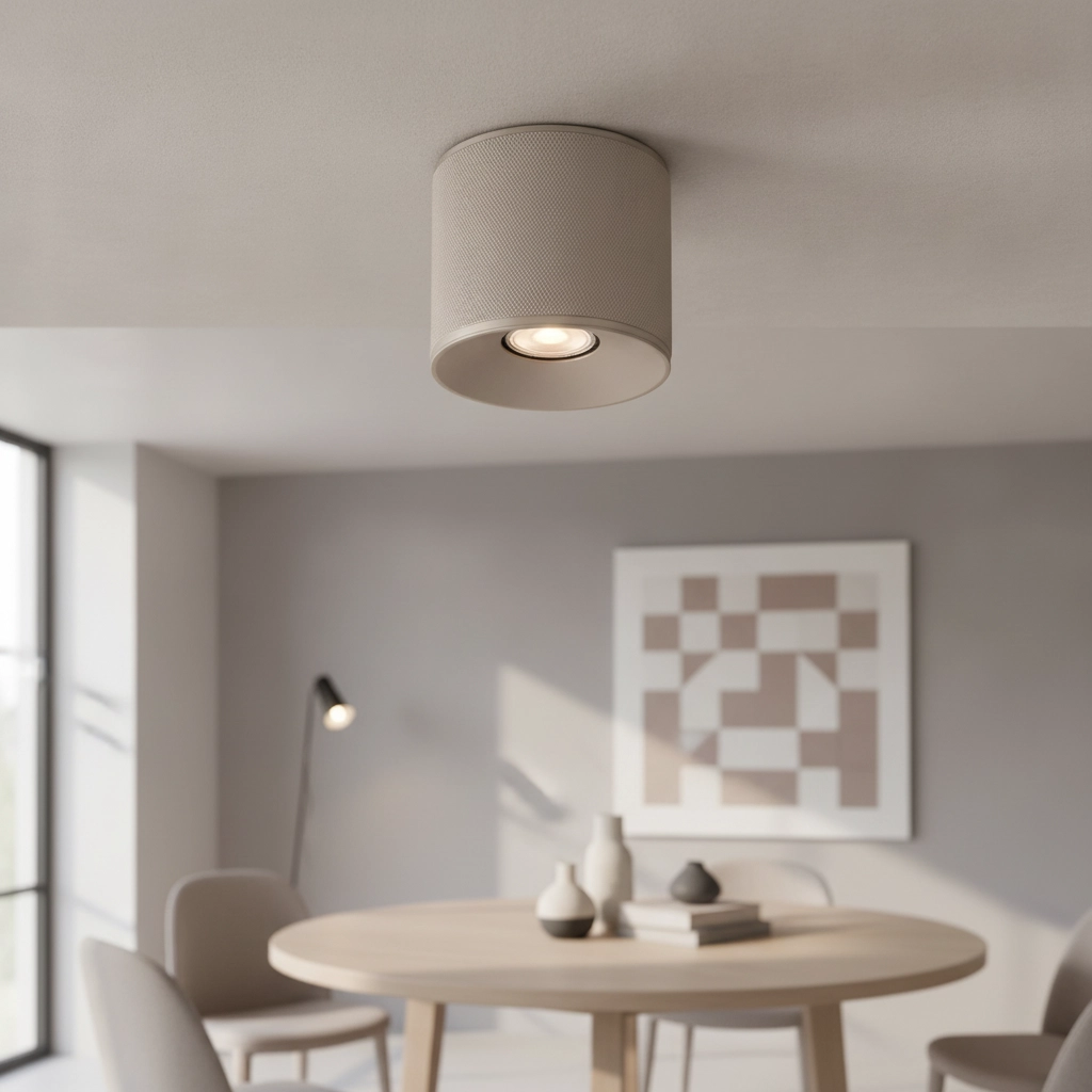 Plafondlamp Costa champagne