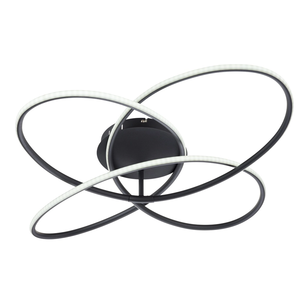 Design plafondlamp Panda zwart Ø 80cm Globo 9007371409433
