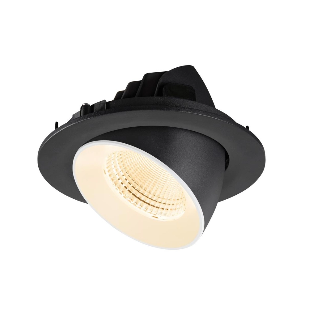 Inbouwspot Numinos Gimble L zwart/wit 2700K - 55gr SLV 4024163310444