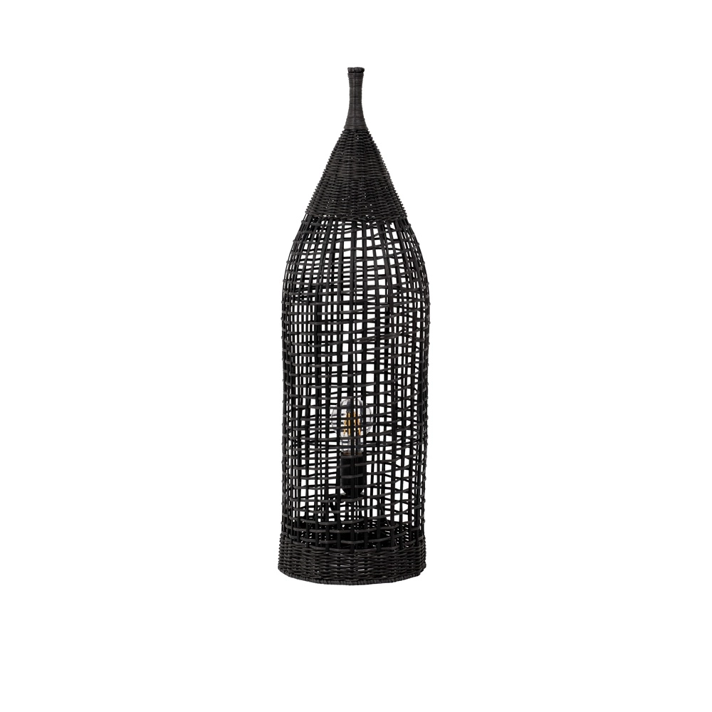 Bohemian vloerlamp Naos rotan 73H zwart Lyora 5212017477569