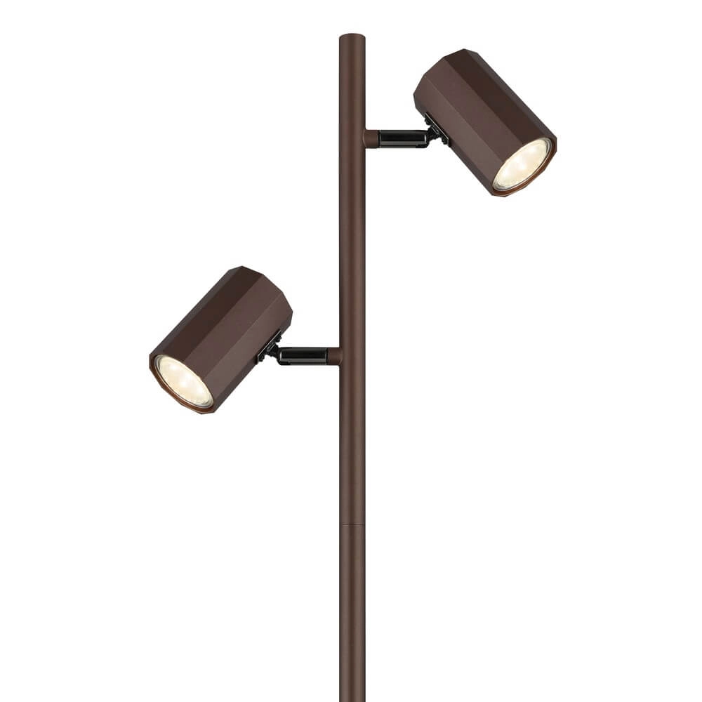 Bronzen vloerlamp James dubbel Globo 9007371450893