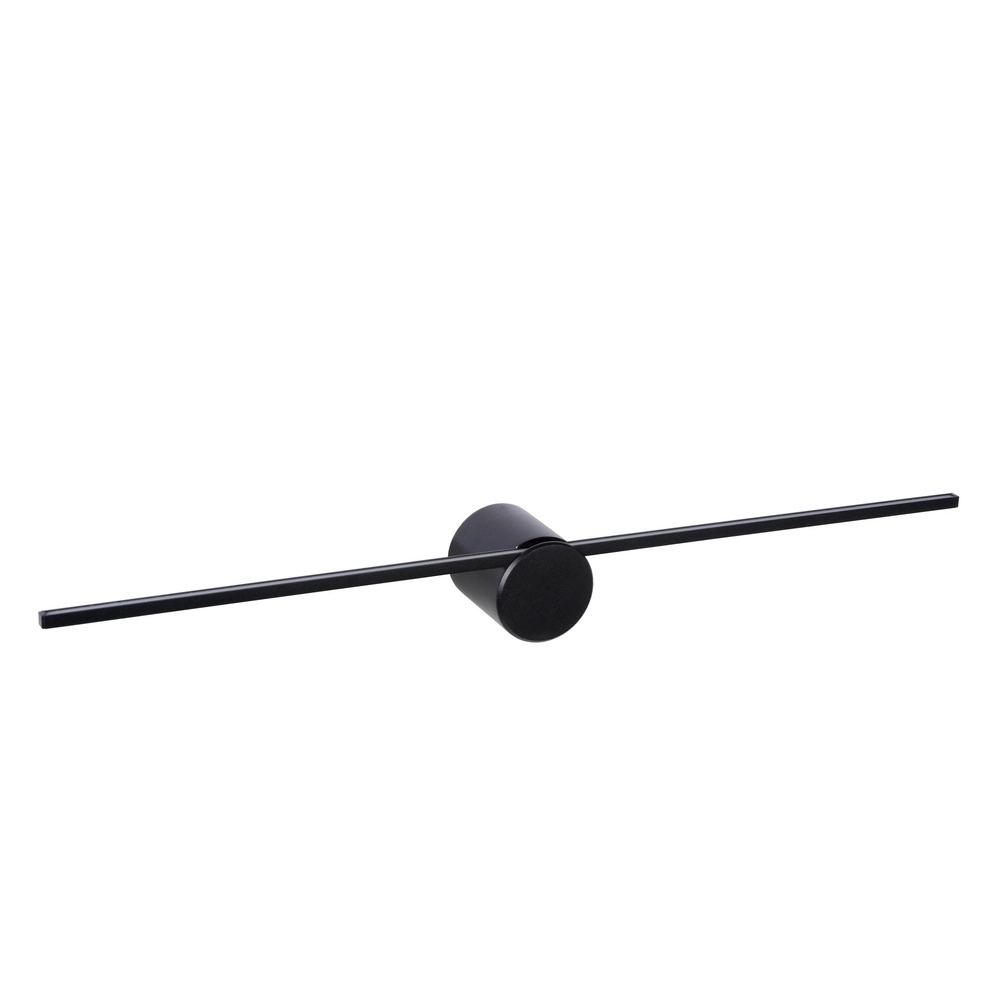 Strakke badkamer wandlamp Mizar IP44 60cm zwart