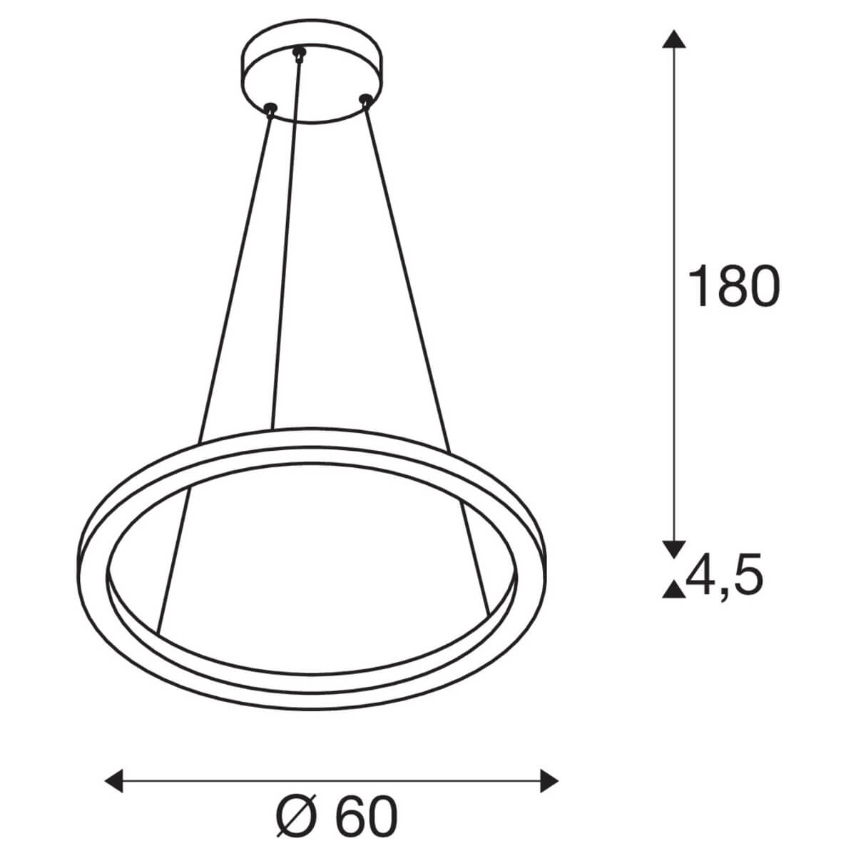 Led hanglamp One 60 Ø 60cm SLV 4024163252607