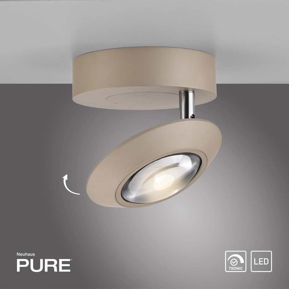 Led plafondspot Pure Oculis bronce Paul Neuhaus 4012248397077