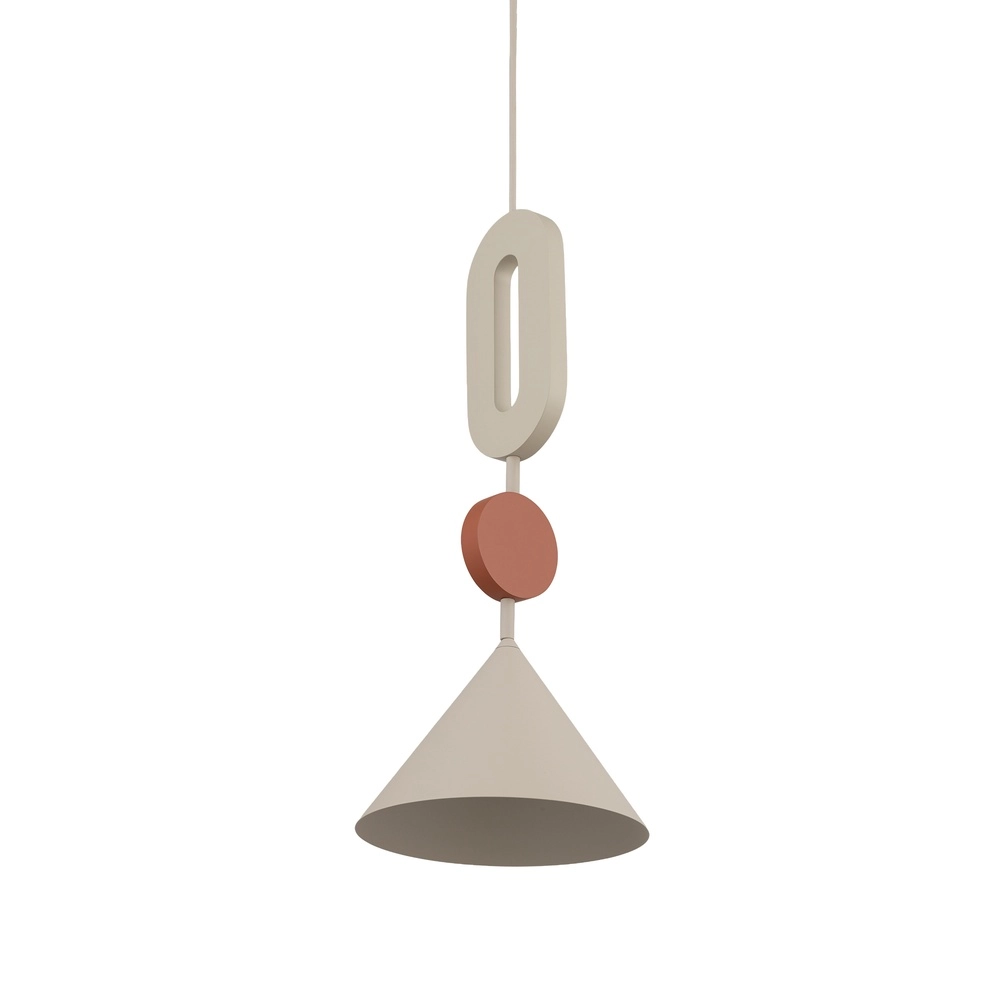 Unieke hanglamp Drops Color zand bruin Ø 20,5cm Lyora 5903139111928