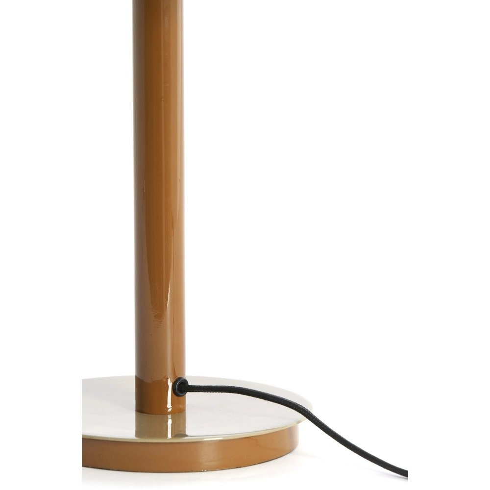 Bureaulamp Marivet glans zand en bruin - Ø 30cm Light & Living 8717807816247