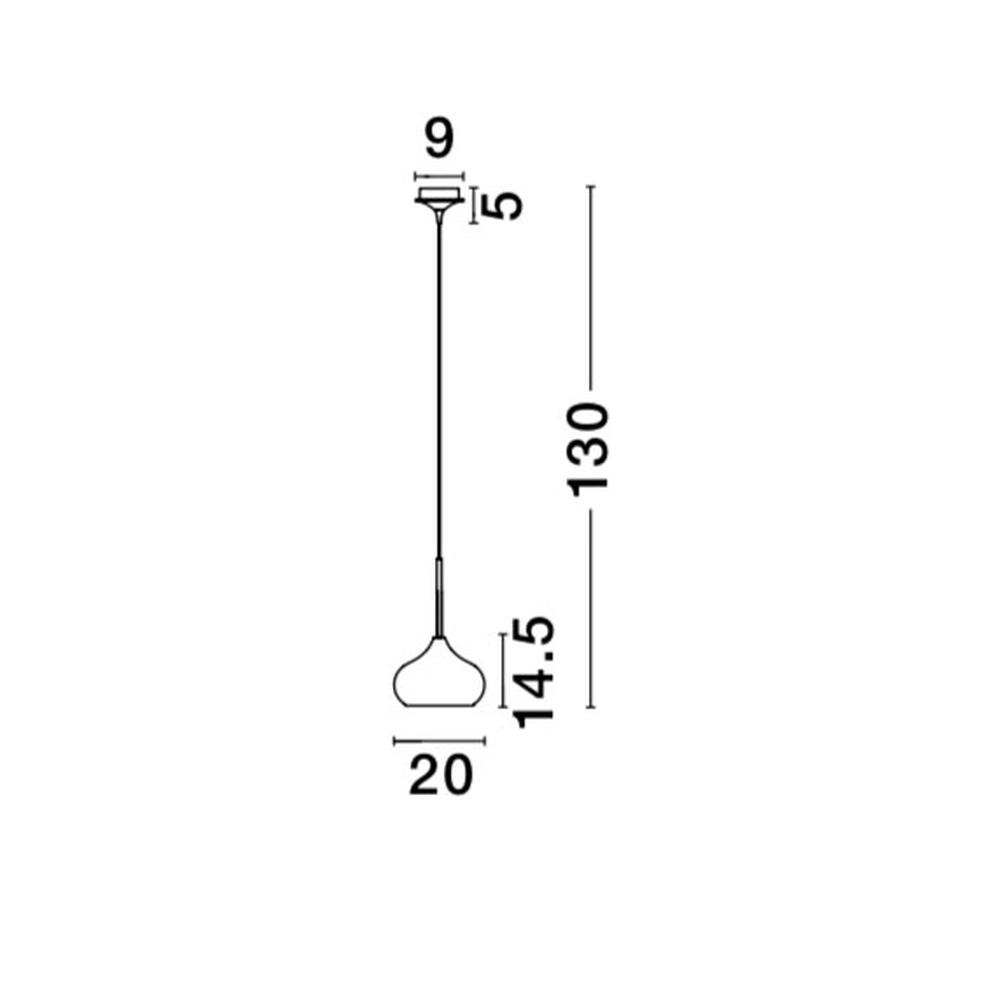 Design hanglamp Cioto Ø 20cm zwart Lyora 5212017403483