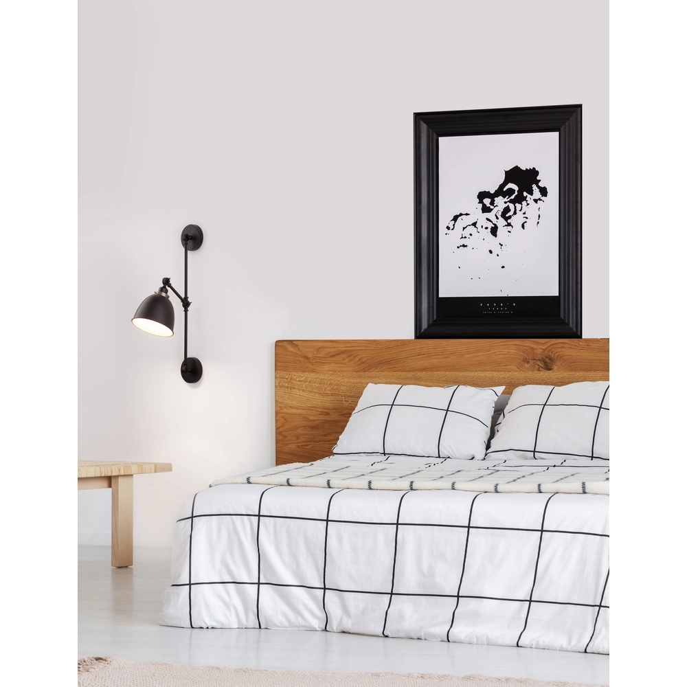 Wandlamp Virgo zwart Lyora 5212017420725