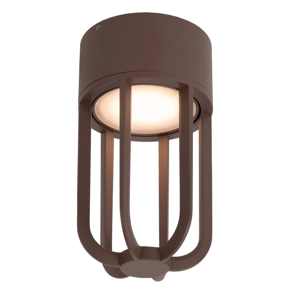 Plafondlamp Wells roestbruin Lucide 5411212334107