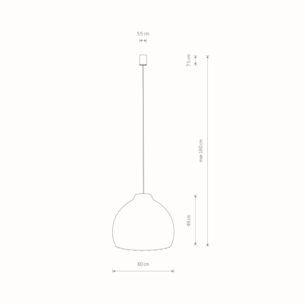 Rotan hanglamp Boho L Ø 60cm Lyora 5903139111522