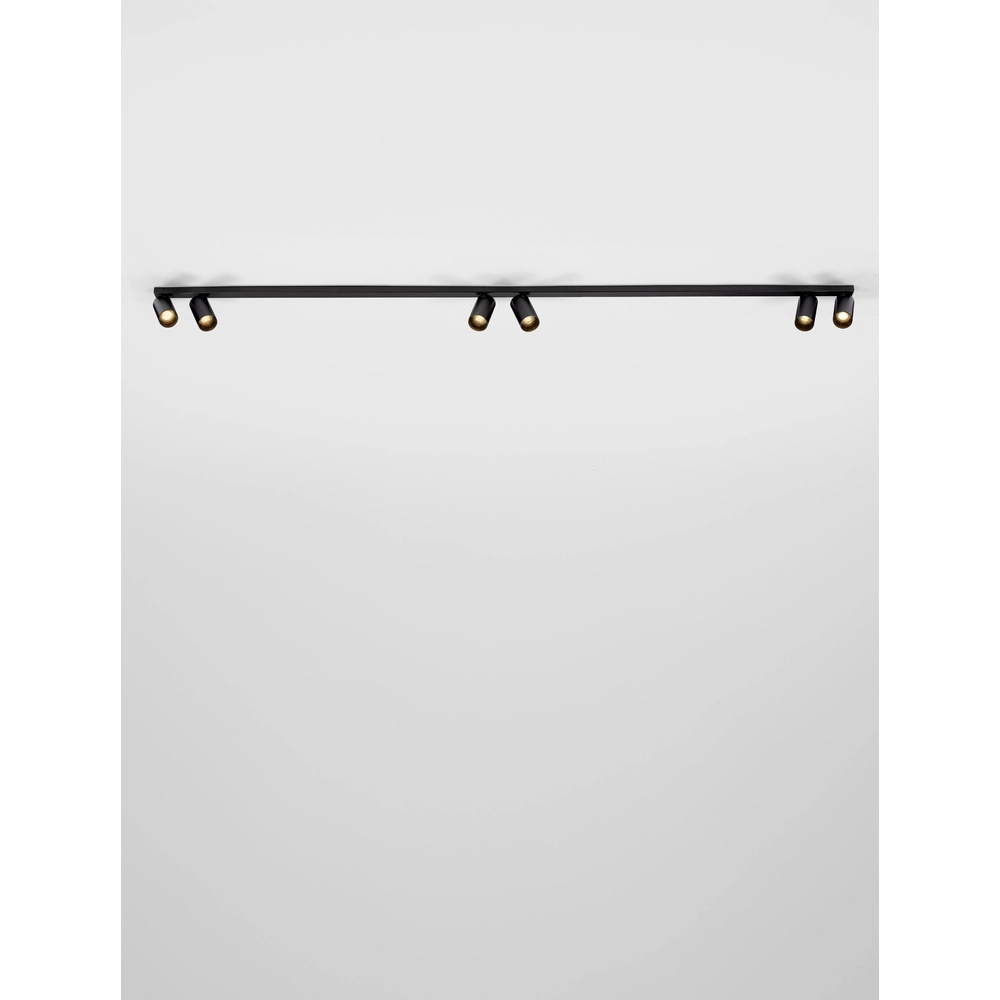 6-lichts plafondlamp Oso zwart Lyora 5212017465108