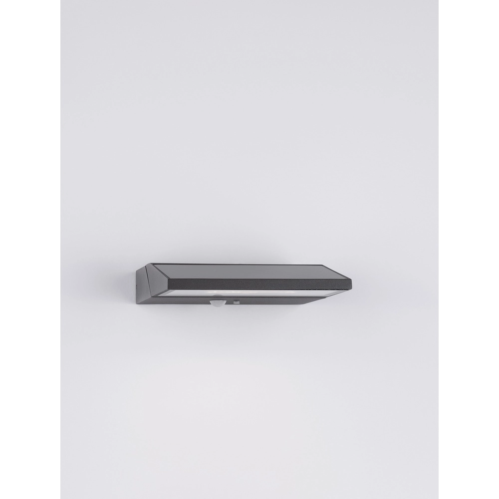 Solar wandlamp Prim antraciet Lyora 5212017432667