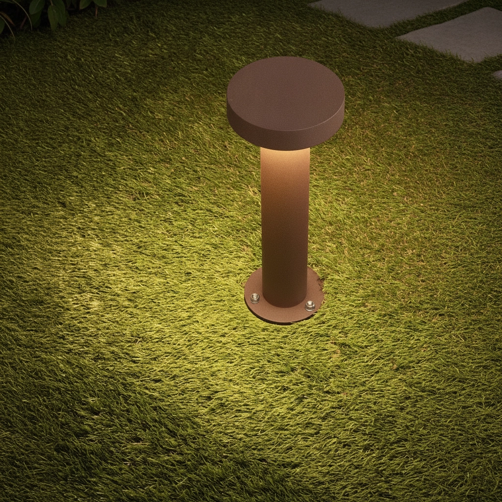 Desing tuinlamp Gong roestbruin 30cm - 2700K