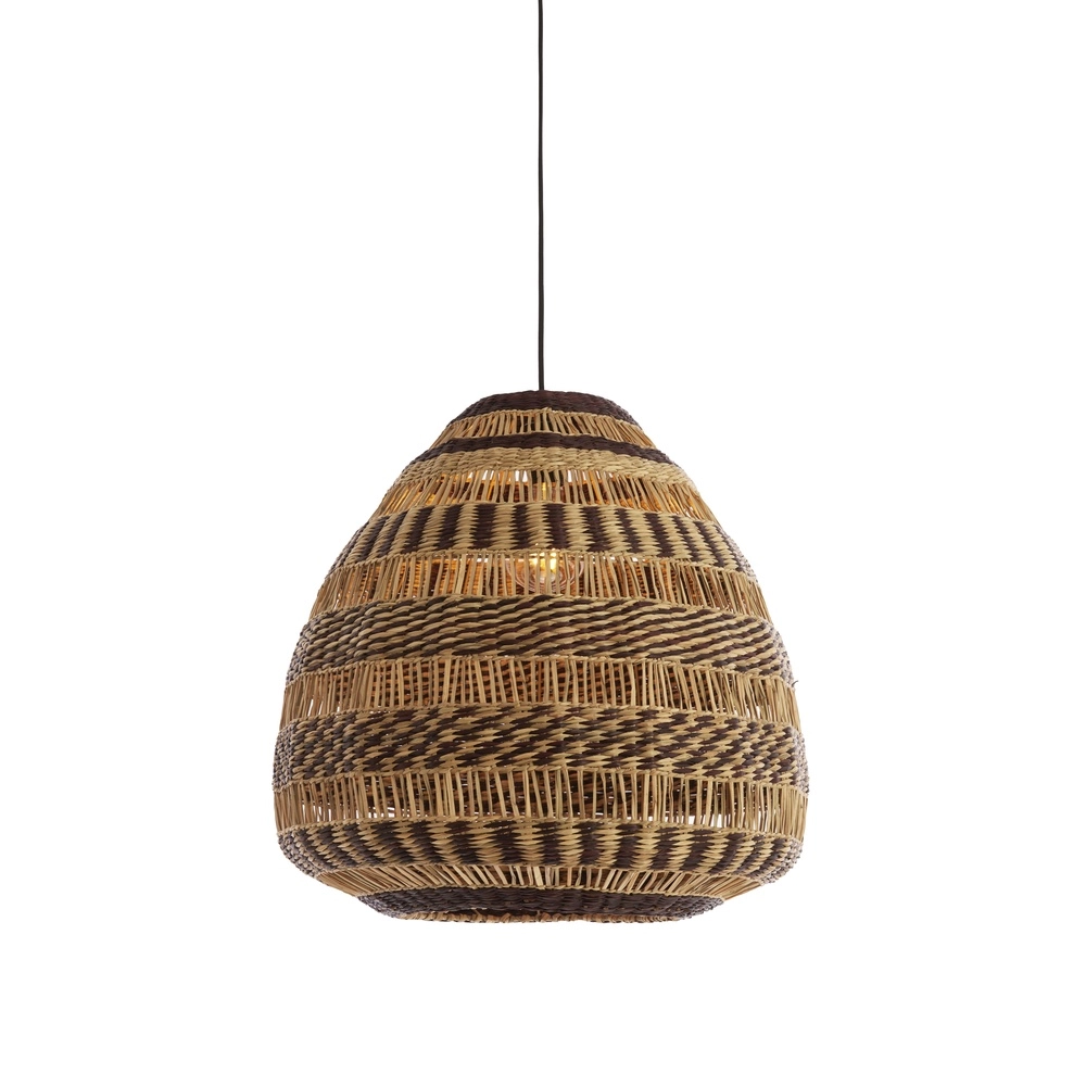 Rotan hanglamp Soluna Ø 56cm - donkerbruin naturel Light & Living 8717807836788