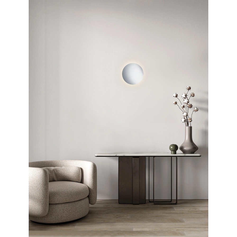 Design wandlamp Alida chroom Ø 40cm Lyora 5212017470959