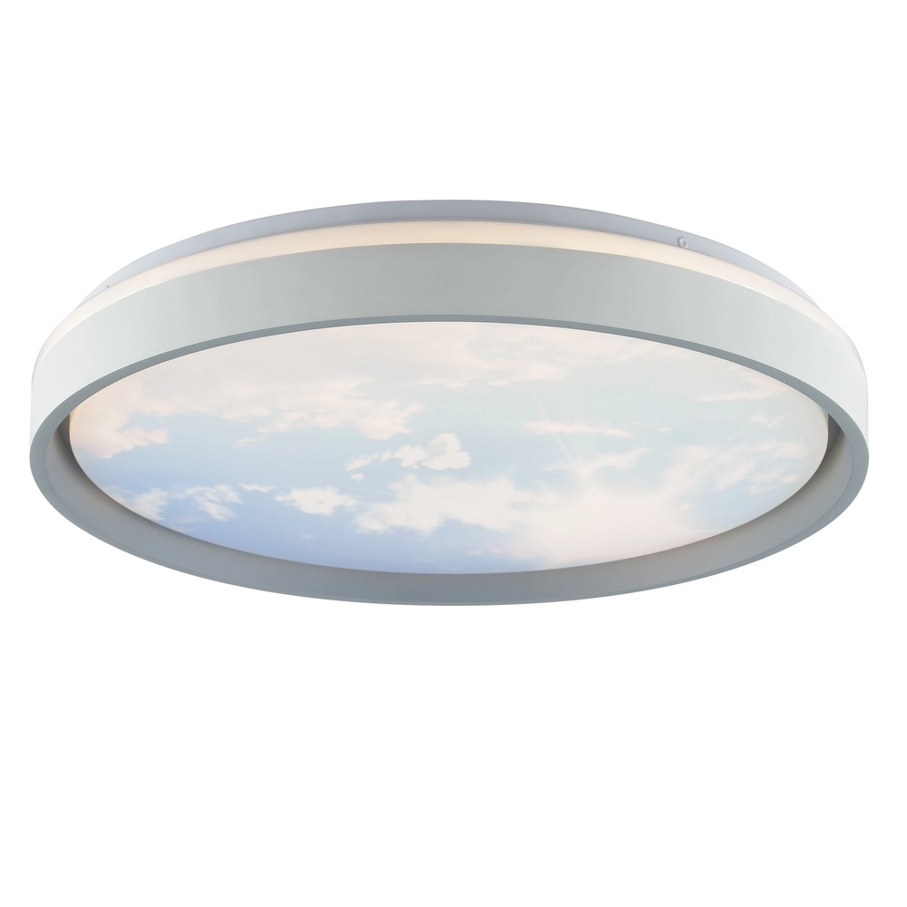 Plafonniere Sky-Dream wit met grijs Ø 48,5cm Brilliant 4004353473999