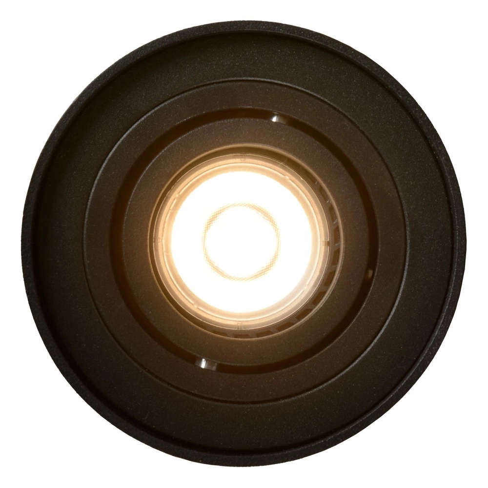 Opbouw plafondspot Tube zwart Ø 9,6cm Lucide 5411212221278