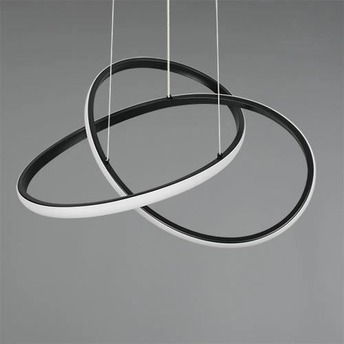 Design hanglamp Mansa zwart Trio 4017807682144