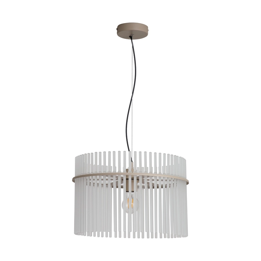 Hanglamp Swizzle zand bruin Ø 40cm Searchlight 5,05342E+12