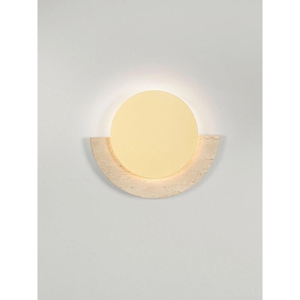 Design wandlamp Molli travertin Ø 21cm Lyora 5212063501317