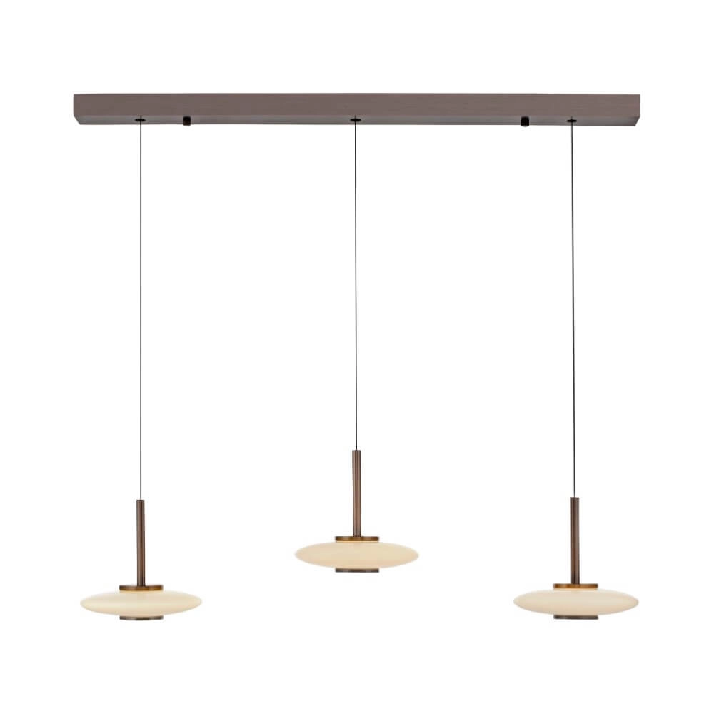 Hanglamp 3-lichts Pure Vitrum design bruin Paul Neuhaus 4012248382639
