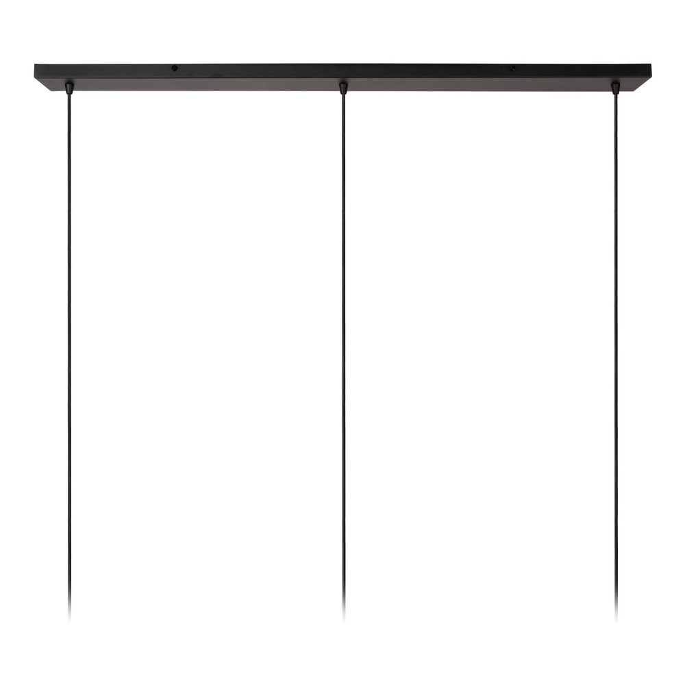 3-lichts hanglamp Elysee design zwart met opaal Lucide 5411212211774