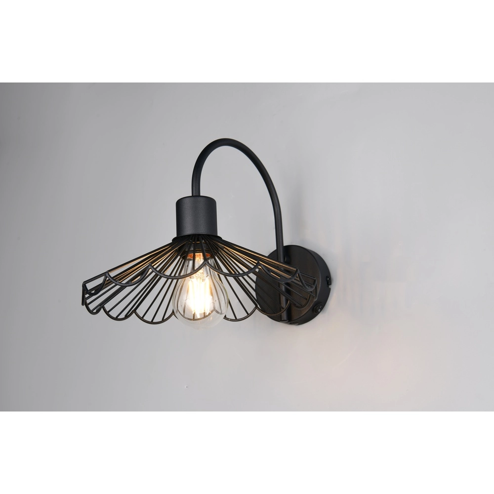 Wandlamp Margarita zwart Trio 4017807661736