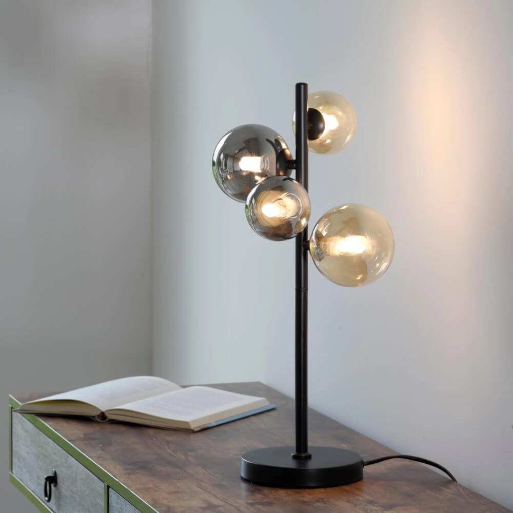 Zwarte tafellamp Popsicle design Paul Neuhaus 4012248375525