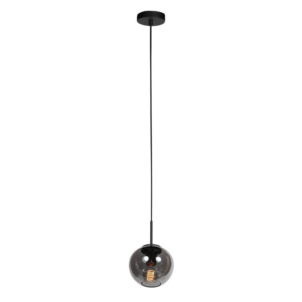 Hanglamp HaloSwap met 1 bol smoke glas Ø 15cm Steinhauer 8712746179729