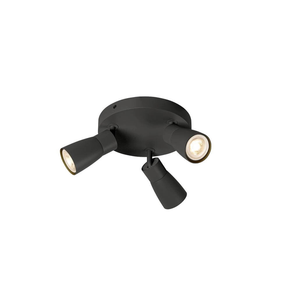 Ronde spot Puri 2.0 Dome zwart 3-lichts Ronde spot Puri 2.0 Dome zwart 3-lichts