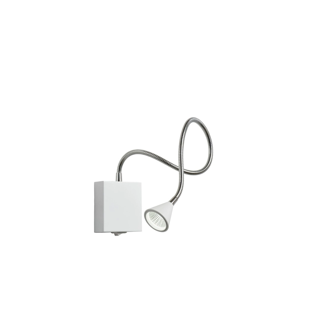 Bed leeslampje Buddy 4000K wit Lucide 5411212185549