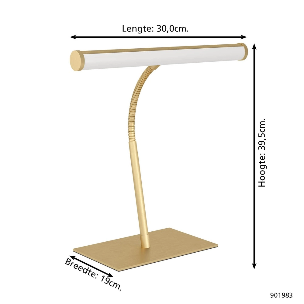 Bureaulamp Riccione goud Eglo 9008606357970