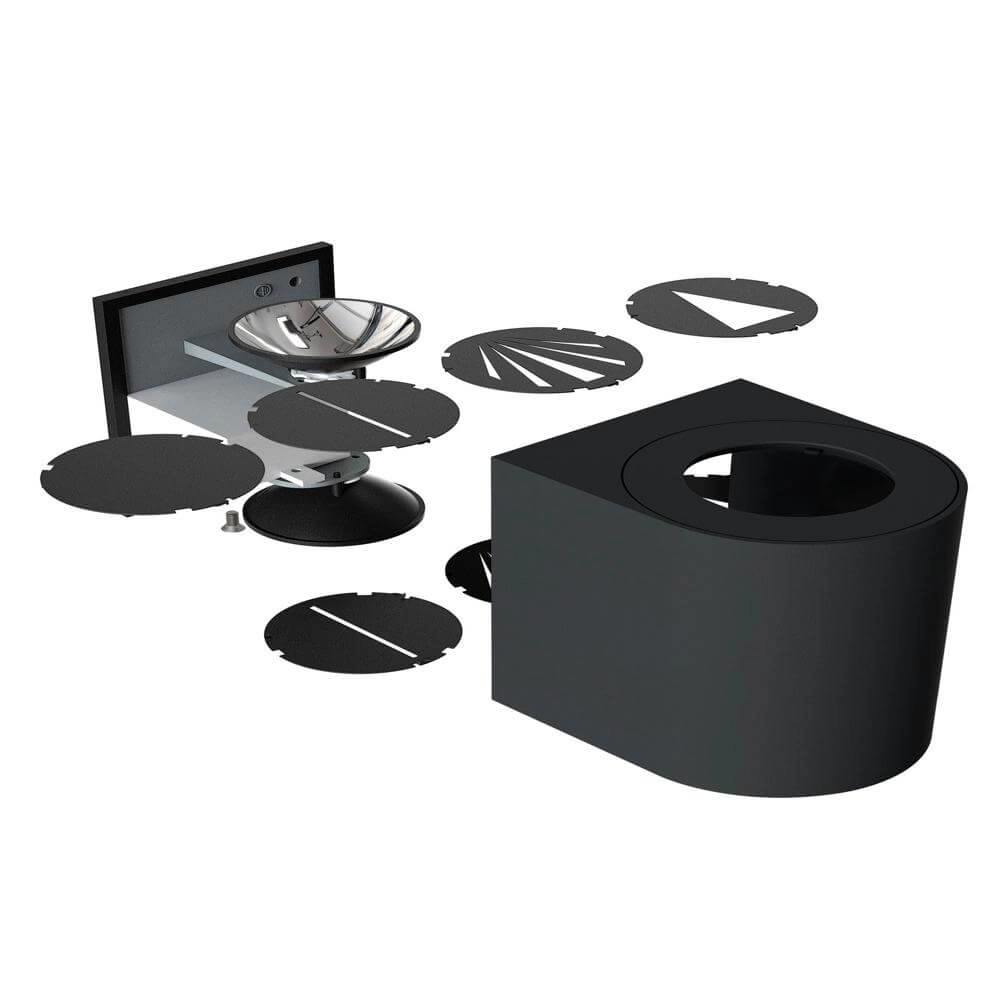 Opbouwspot Canto RVS up & down Nordlux 5701581482784