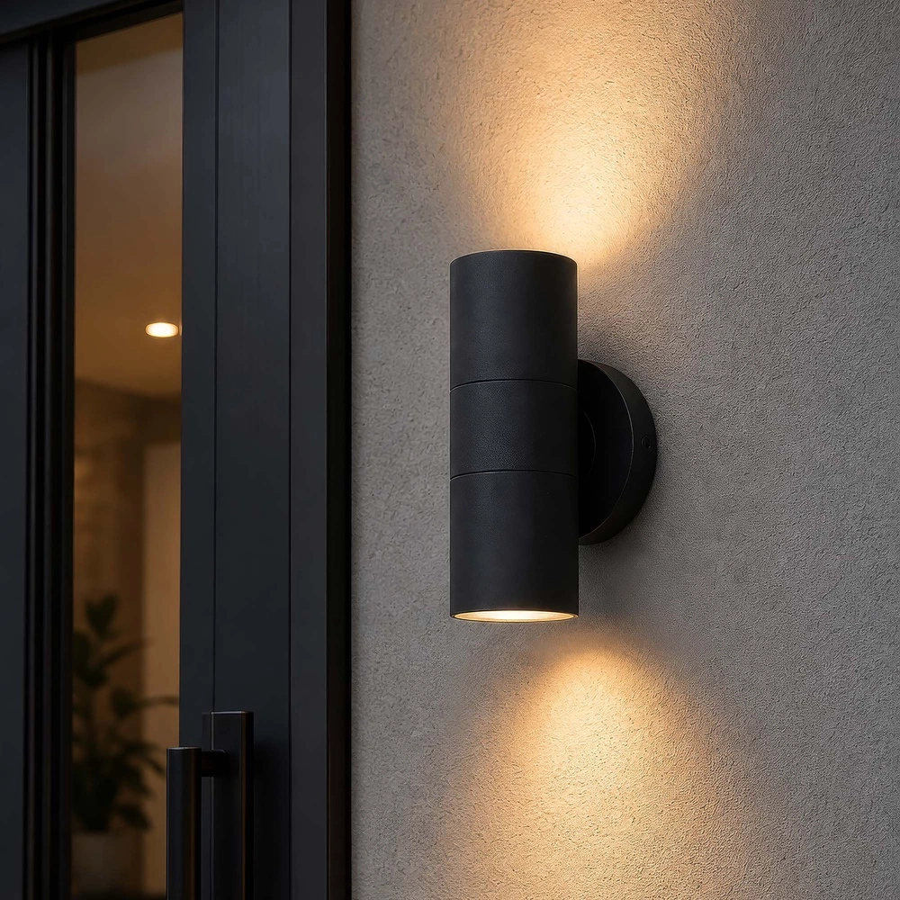 Wandspot Haifa up & down zwart Searchlight 5,05342E+12