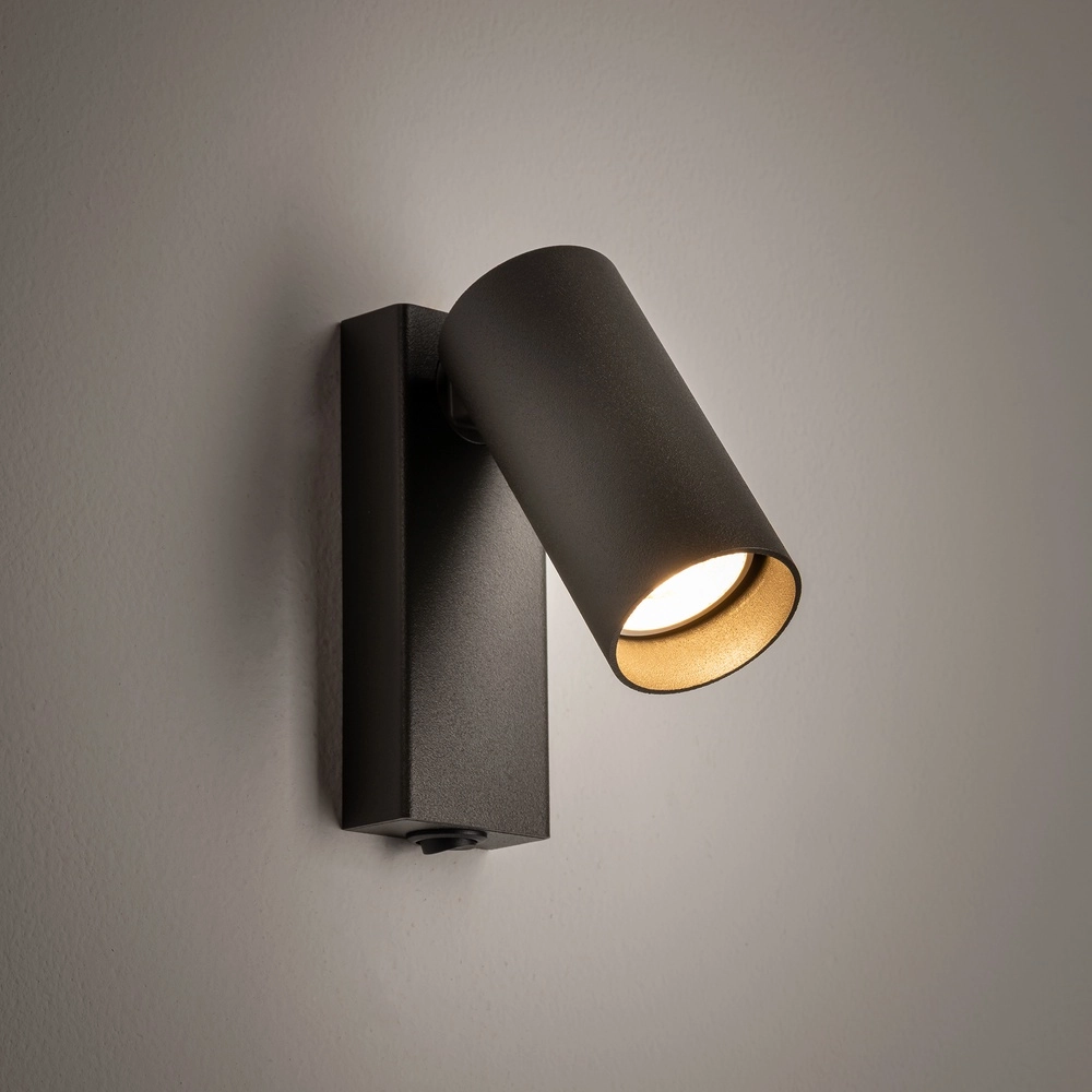 Richtbare spot Fourty met schakelaar - donkergrijs Lyora 5903139117661