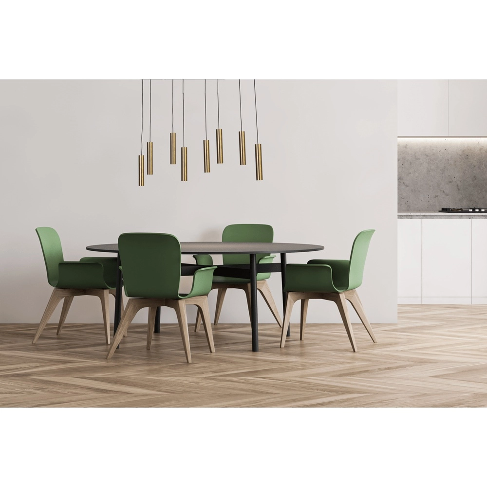 Eetkamer hanglamp Run 8 antiek koperen pendels Masterlight 8718121206448