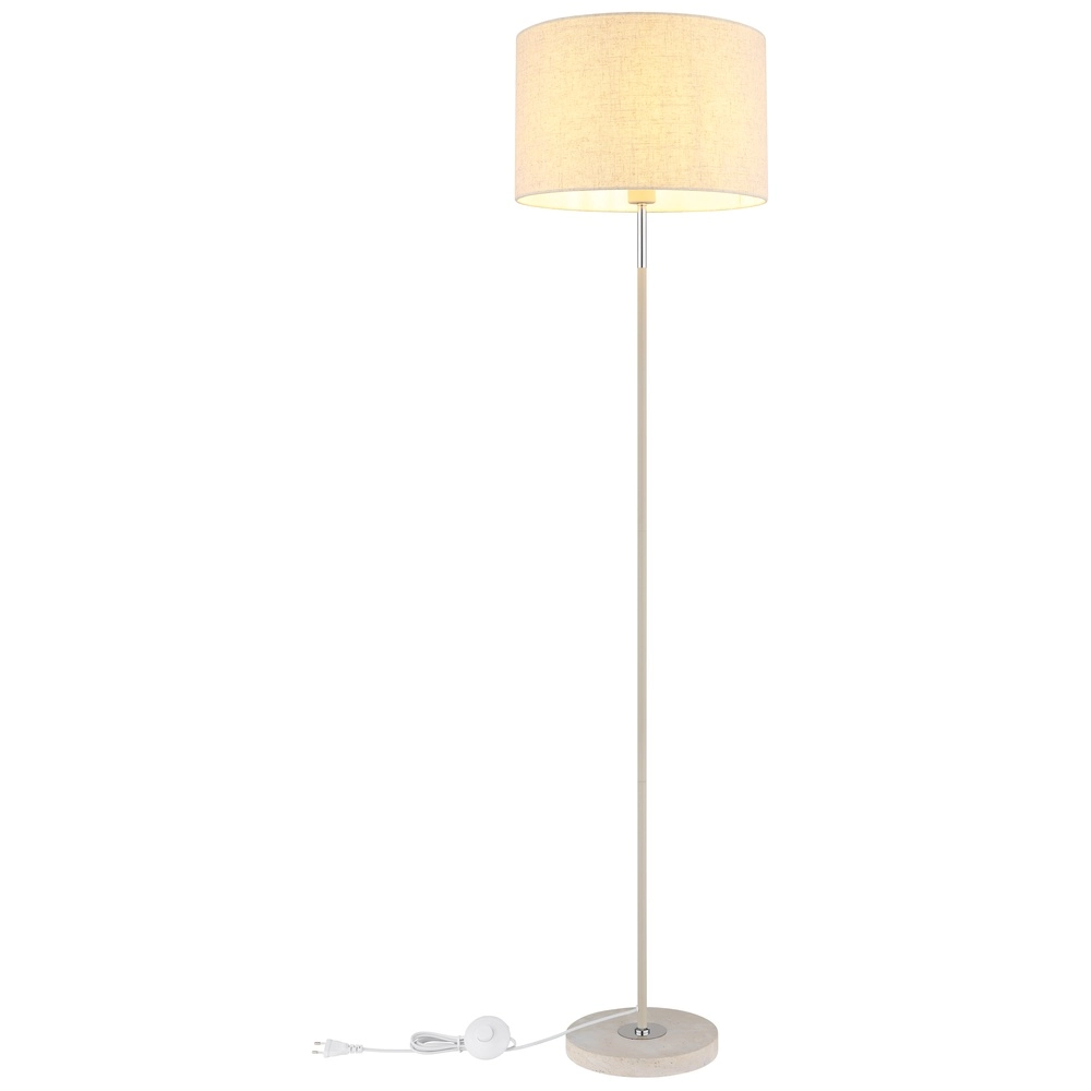 Vloerlamp Deleon zand bruin Ø 40cm Globo 9007371572908