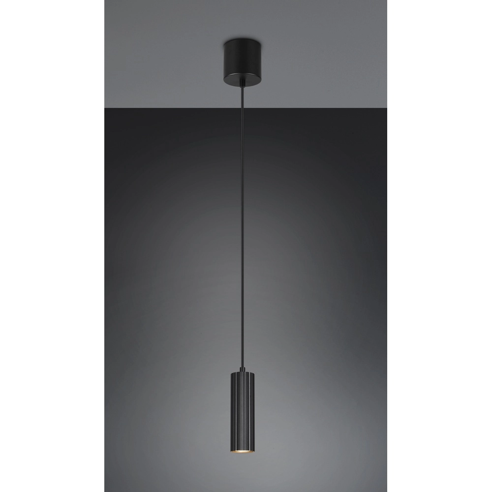 Design hanglamp Soka Ø 9cm zwart Trio 4017807658477