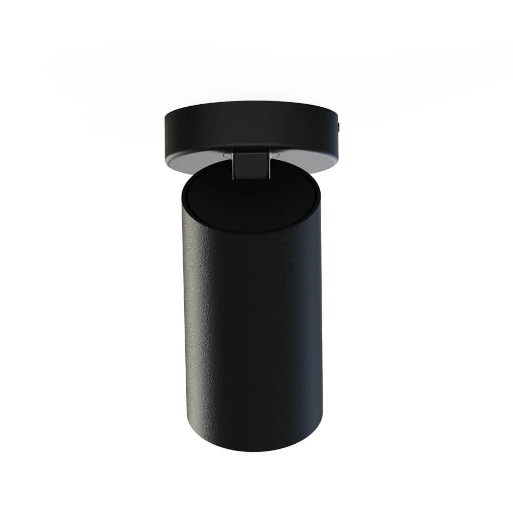 Zwarte opbouwspot Mono kantelbaar Lyora 5903139783897