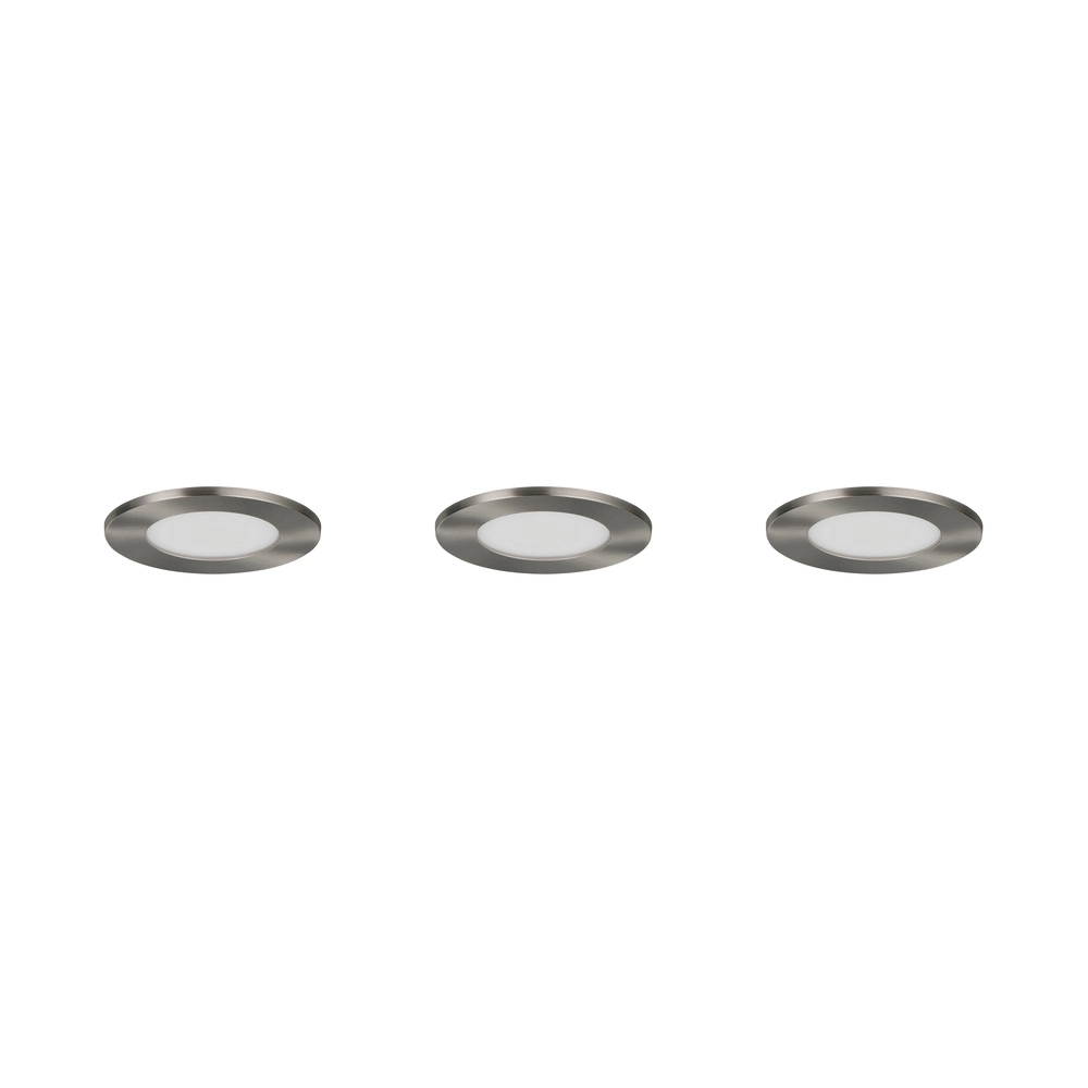 Set van 3 inbouwspots Himal nikkel IP65 Trio 4017807663808