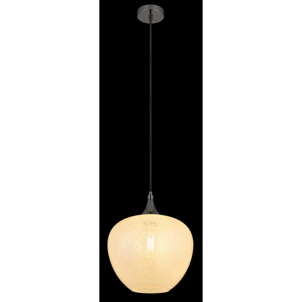 Antraciet hanglamp Maxy met wit glas Ø 29cm Globo 9007371447176
