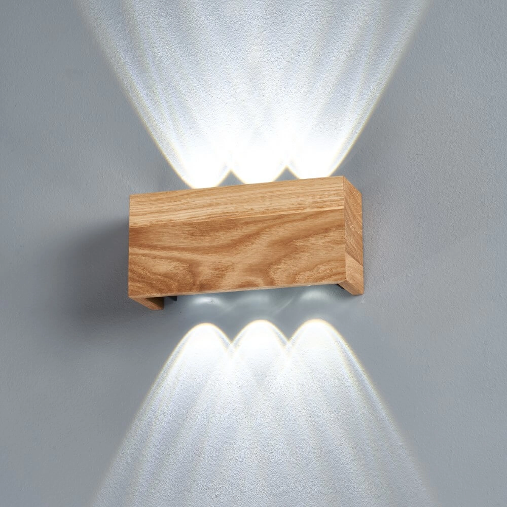 Led wandlamp Shine-Wood 21cm Fischer & Honsel 4003694305747