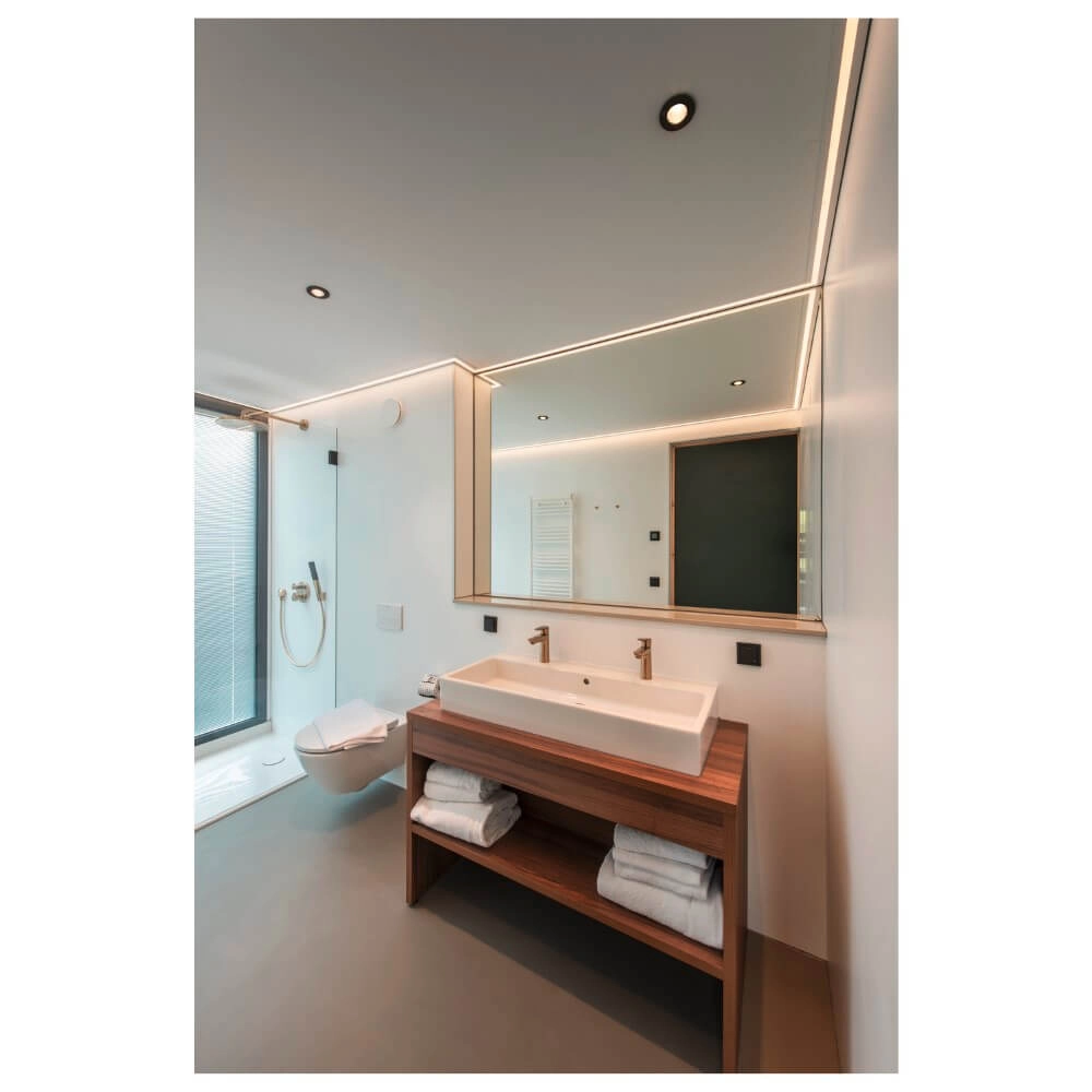 Inbouwring New Tria 68 rond zwart - zonder fitting SLV 4024163276573