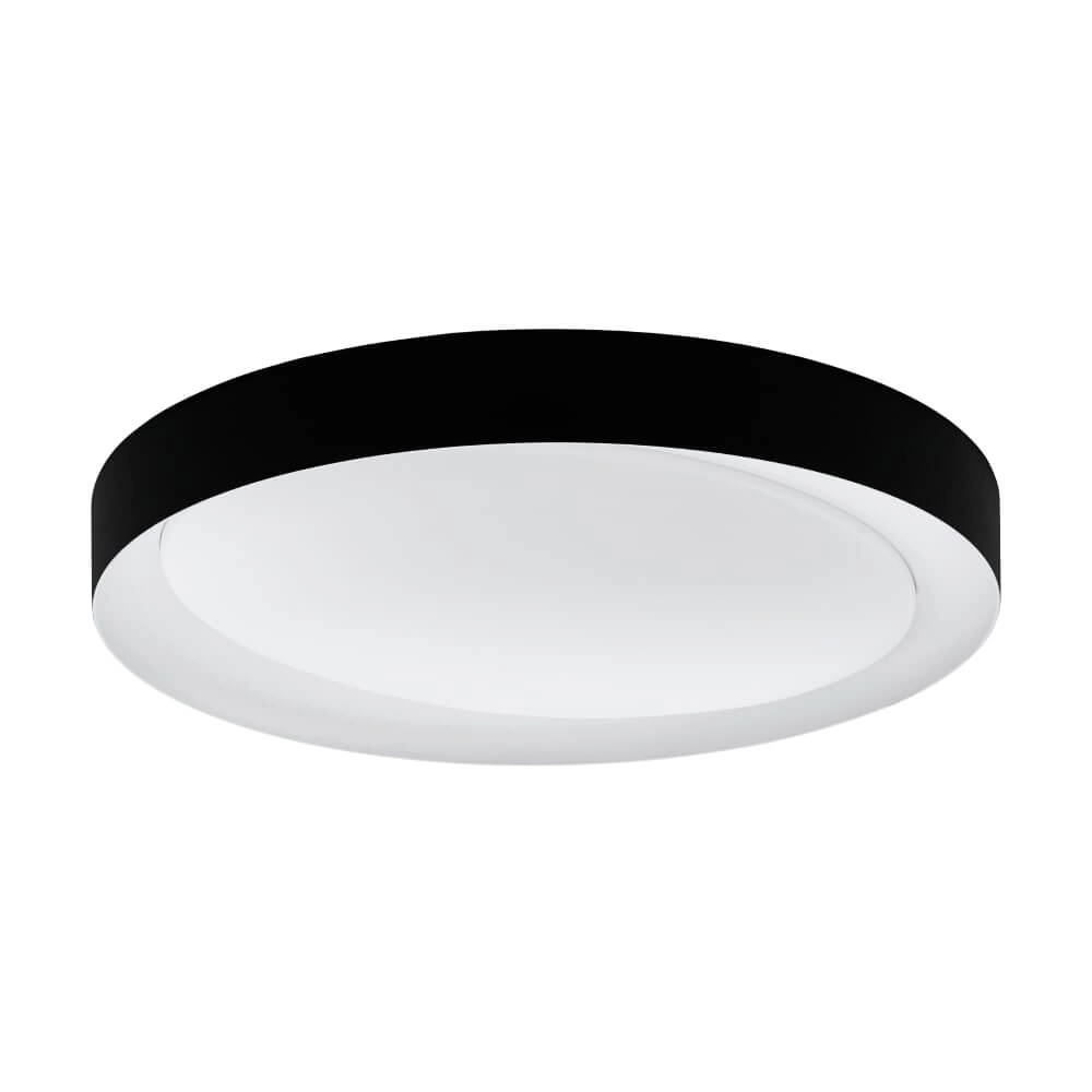 Zwarte plafondlamp Laurito Ø 49cm