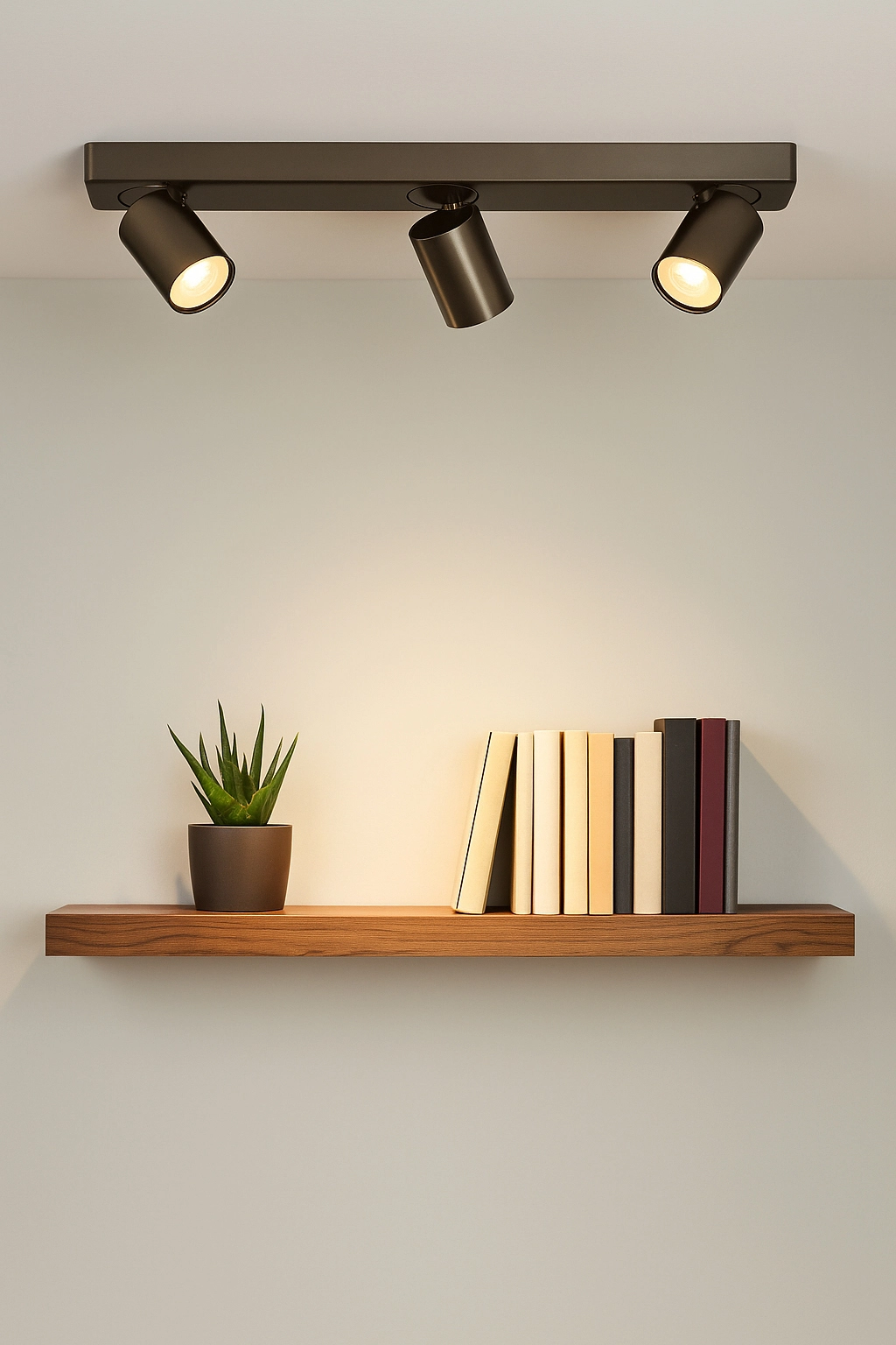 Plafondlamp Moon 3 rechthoekig brons Lyora 5053423311845