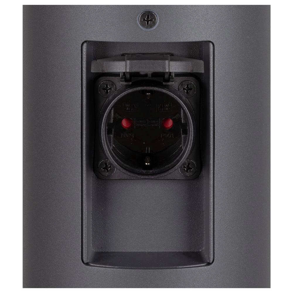 Antraciet M-Pol Pole 60 met stopcontacten SLV 4024163295765