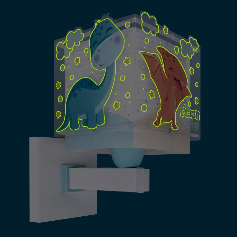 Wandlamp Baby Dinos blauw Dalber 8420406634593