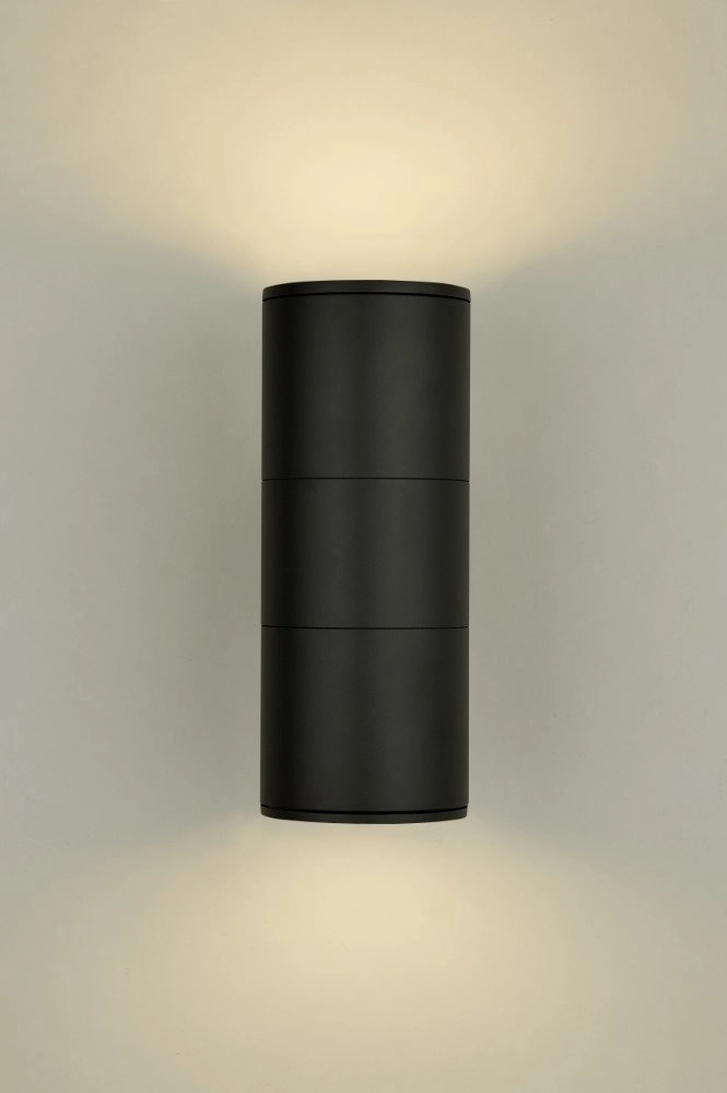 Grote up- & downlighter Splot 27cm zwart Searchlight 5053423174082